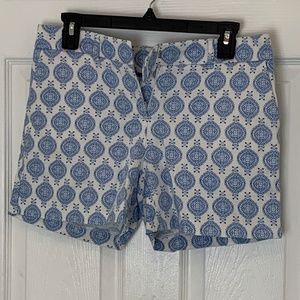 Blue and white summer shorts